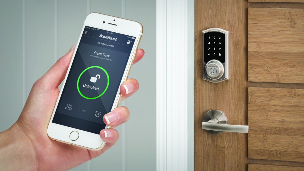 Premis smart lock with Wi-Fi and Bluetooth connectivity